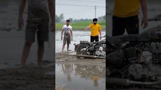 Off road on bullet lover 🖤🖤 bullet350 automobile bulletlover trending bulletin vlog viral [upl. by Arbmik]