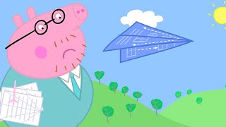 The BIGGEST Paper Airplane Ever 🛩  Peppa Pig Official Full Episodes [upl. by Yensehc59]