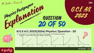 GCE AL  20232024 Physics Past Paper Question  20 Explanation  Pi Code  Tamil phy2023 [upl. by Monika]