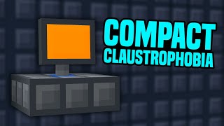 Minecraft Compact Claustrophobia  MINIATURIZATION FIELD PROJECTOR 10 Modded Questing Skyblock [upl. by Aihsi79]