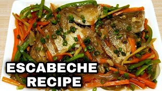 FISH ESCABECHE  EASY ESCABECHE RECIPE  PANLASANG PINOY [upl. by Ahsram]