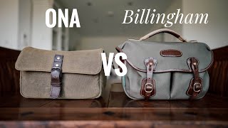 Ona VS Billingham  Who makes the best Compact Camera Bag [upl. by Yeldahc]