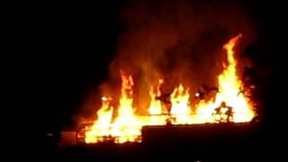 Radclyffe Park Ordsall Salford Quays Fire Aug2011 [upl. by Uok940]