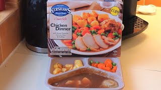 KERSHAWS Homestyle Chicken Dinner  BampM  Food Review [upl. by Ahsiruam]