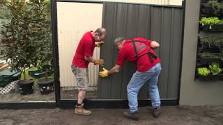 How To Build A Colorbond Fence  DIY At Bunnings [upl. by Andryc]