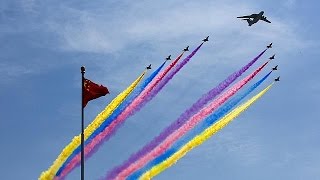 China muestra su poderío militar en el 70 aniversario de la capitulación japonesa [upl. by Velick27]