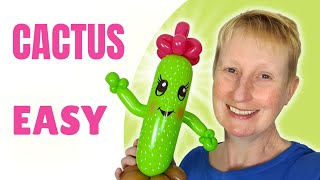 How to Make a Balloon Cactus 🌵 Cactus DIY Balloon Tutorial [upl. by Vedette]