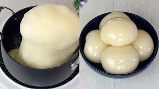 Cassava Fufu Recipe  How To Make No Smell Cassava Fufu [upl. by Strauss]