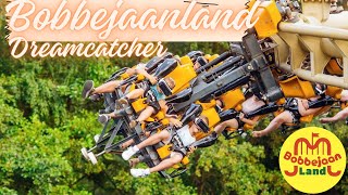 DREAMCATCHER suspended roller coaster BOBBEJAANLAND  onride front row [upl. by Labanna]