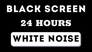 White Noise  Black screen  No ads  24 hours  Sleep Study Focus [upl. by Willabella144]