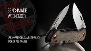 Benchmade Weekender Urbanfriendly Campsiteready Jack of all Trades [upl. by Nnylacissej]