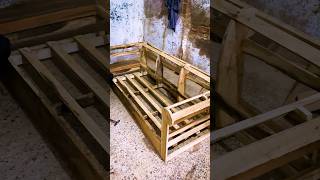 Transforming wood into a stylish 3seater sofa frame SofaFrame DIYFurniture Woodworking [upl. by Hgielram]