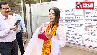 Radhika Madan Visit Siddhivinayak Temple To Seek Blessings For Movie Sajini Shindi Ka Viral Video [upl. by Hurleigh]