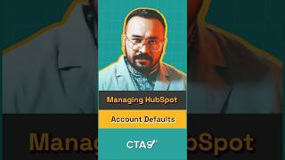 Managing HubSpot Account Defaults shorts hubspot [upl. by Bernelle]