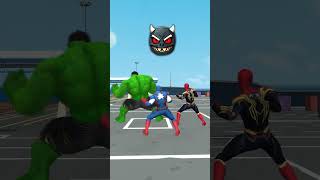 Random Captain America vs Joker Battle  Boy Spider 3D spiderman shorts [upl. by Marguerie]