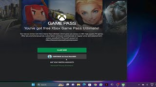 Xbox Gaming Pass  How to Claim xbox gaming pass come with Gaming Laptop Asus TUF A15 [upl. by Odlavso858]