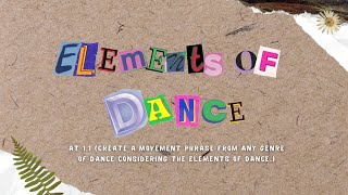 Elements of Dance Choreography [upl. by Entwistle]