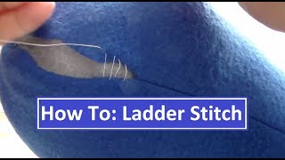 How To Ladder Stitch Invisible Stitching [upl. by Omsare]