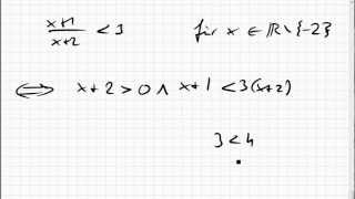 KB29 Ungleichung mit einfacher rationaler Funktion [upl. by Rachael174]