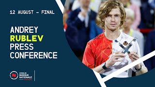 PRESS CONFERENCE  ANDREY RUBLEV  FINAL  OBN24 [upl. by Klusek617]