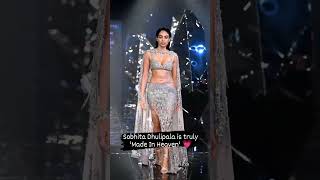 Hot 🔥 sobhita Dhulipala Rampwalk fashion south [upl. by Isdnil]