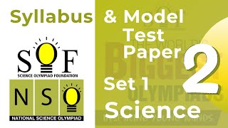 NSO Science Olympiad Class 2 Model Test Paper Set 1 [upl. by Amalle248]