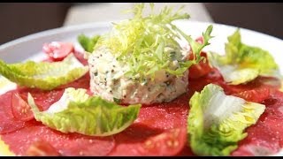 Navenant Kookt Huzarensalade Heuvelzicht Style met Livarspek en carpaccio van het Pasveldrund [upl. by Esylla]