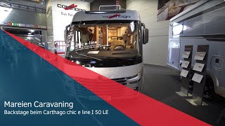 Backstage auf dem Caravan Salon 2022 Wohnmobil Carthago chic e line I 50 LE auf Fiat [upl. by Buote788]