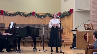 A Simple Song by Leonard Bernstein performed by Natalie Smith and accompanied by Judy Boyter [upl. by Mozelle658]