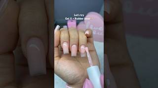 Gel x  Rubber Base  nails rubberbase [upl. by Thamos275]