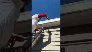 Fascia Board Replacement Azek work carpentry diy diyave azek [upl. by Assirrec]