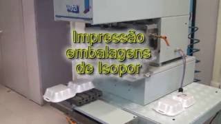 tampografia em embalagem isopor [upl. by Arvo77]