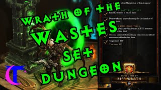 Diablo III  Wrath of the Wastes Barbarian Set Dungeon Mastery [upl. by Bunns]