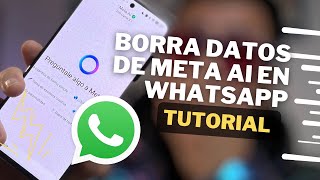 ¡Elimina TUS DATOS de META AI en WhatsApp AHORA MISMO 🚨🔥 Tutorial 2024 [upl. by Esertak]