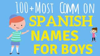 100 Spanish Baby Names for BOYS amp How To Pronounce Them [upl. by Mcgurn491]