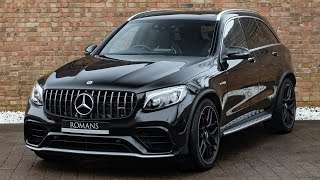 2018 MercedesAMG GLC 63 S 4MaticObsidian Black Walkaround Interior amp exhaust sound High Quality [upl. by Eerb]