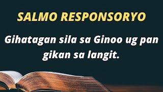 Salmo Responsoryo August 1 2021 [upl. by Duomham462]