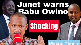 Junet Mohamed cutting Babu Owino ambition of inheriting Raila support base [upl. by Rizan40]