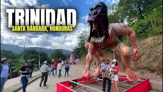 😱QUEMA de las CHIMENEAS GIGANTES de Trinidad Santa Barbara en Honduras [upl. by Adelbert]