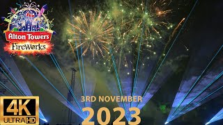 Alton Towers Fireworks Spectacular 2023 Full Show 4K [upl. by Neelat]