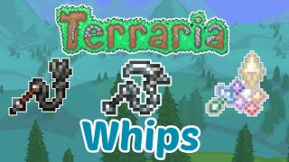 Terraria All Whips Showcase  Terraria 14 [upl. by Godrich]