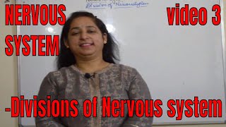 NERVOUS SYSTEM Divisions of Nervous system BIOLOGY ICSE Grade 10th [upl. by Derrek]