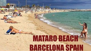 Mataro beach  barcelona spain 🇪🇸 [upl. by Airtina54]