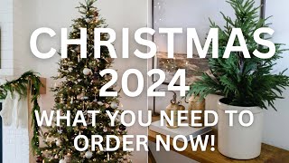 CHRISTMAS DECOR 2024 What You Need To Order Early  Christmas Inspo [upl. by Dollar752]