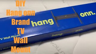 DIY HANG ONN BRAND TELEVISION WALL MOUNT TUTORIAL DEMONSTRATION HANGONN TV WALL MOUNT [upl. by Aniat]