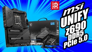 Intel 12a gen entonces Motherboard MSI Z690 Unify con DDR5 DEBE estar en tu lista  Droga Digital [upl. by Anerrol]