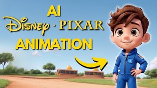 How to Make AI Generated Disney Pixar Animations FOR FREE [upl. by Landa]