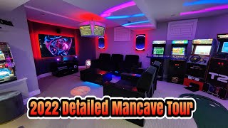 Updates from the end of 2022 Full Gameroom mancave home theater and gaming setup tour [upl. by Clywd309]