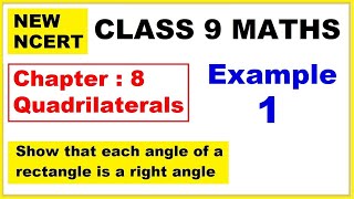 Class 9 Maths  Chapter 8  Example 1  Quadrilaterals  New NCERT  Ranveer Maths 9 [upl. by Ayocat]