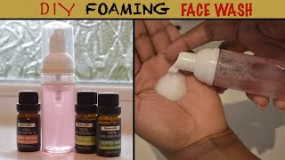 DIY FOAMING FACE WASH WITH CASTILE SOAP [upl. by Gorrian785]